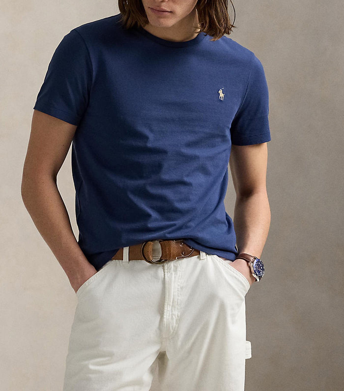 Custom Slim Fit Jersey Crewneck T-Shirt