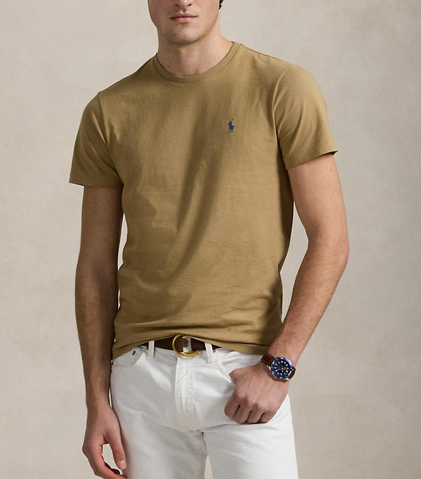 Custom Slim Fit Jersey Crewneck T-Shirt