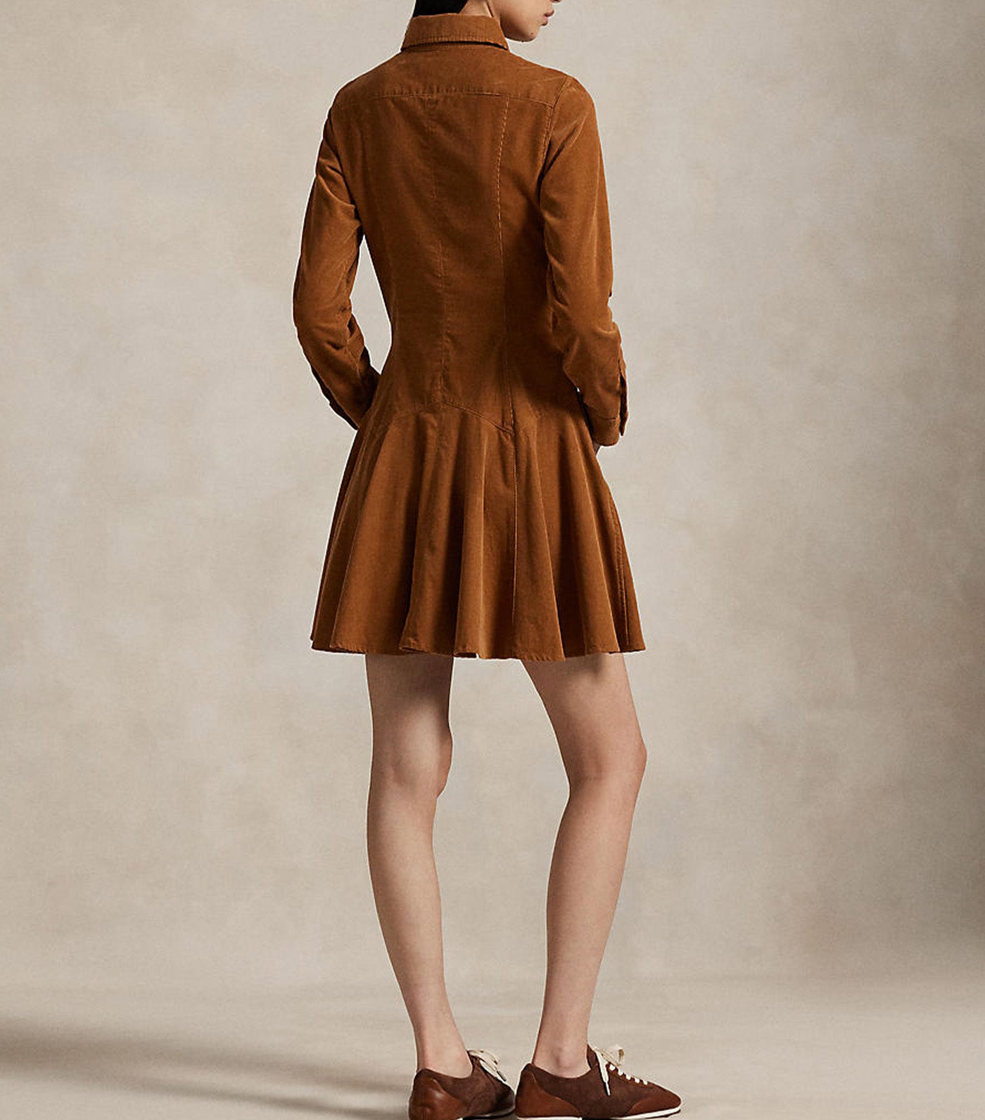 Cotton Corduroy Short Dress