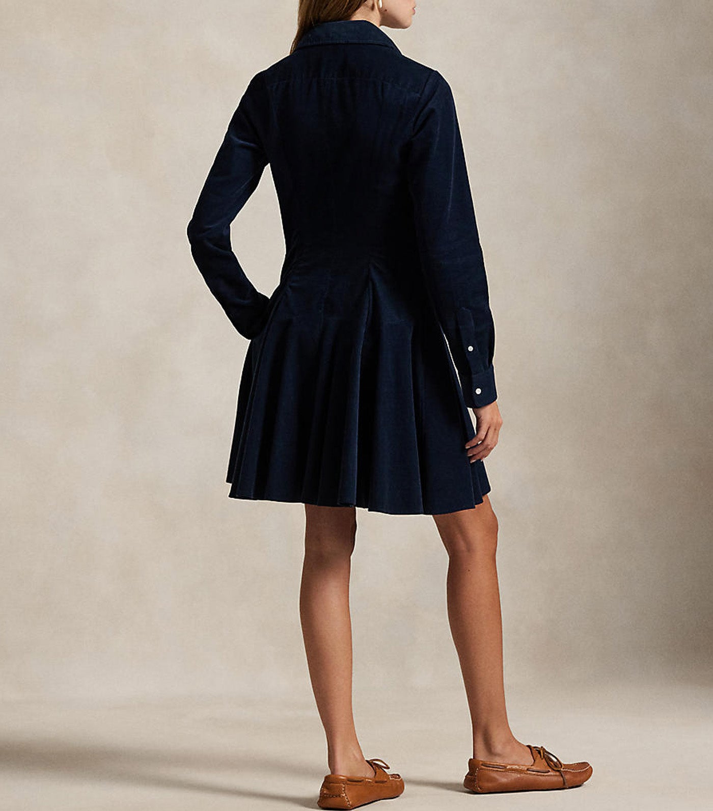 Cotton Corduroy Short Dress