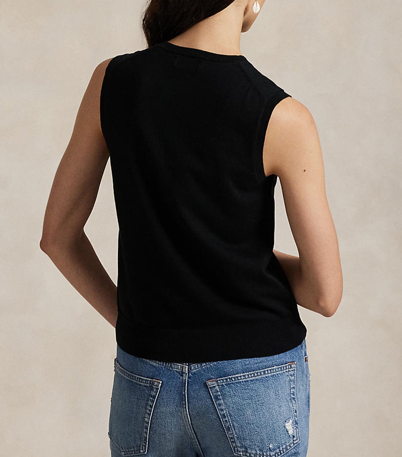 Sleeveless Crewneck Sweater