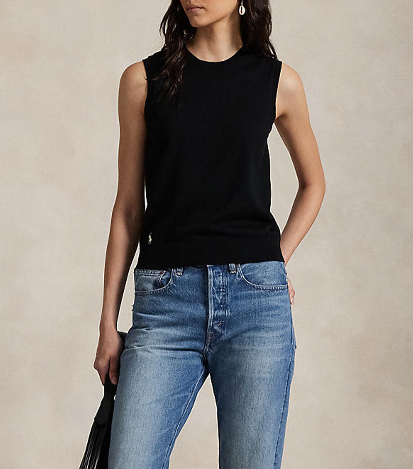 Sleeveless Crewneck Sweater