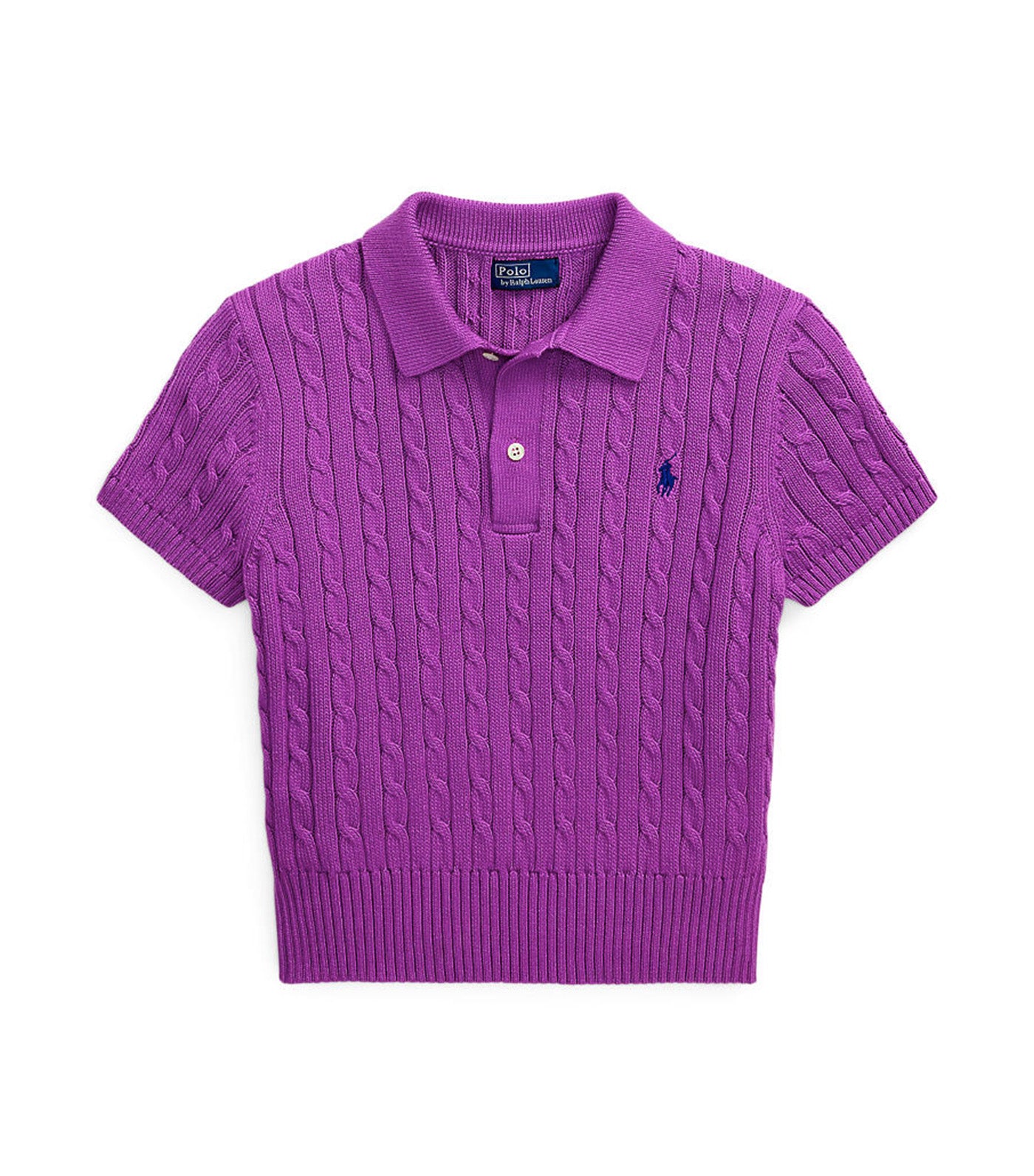 Cable Knit Polo