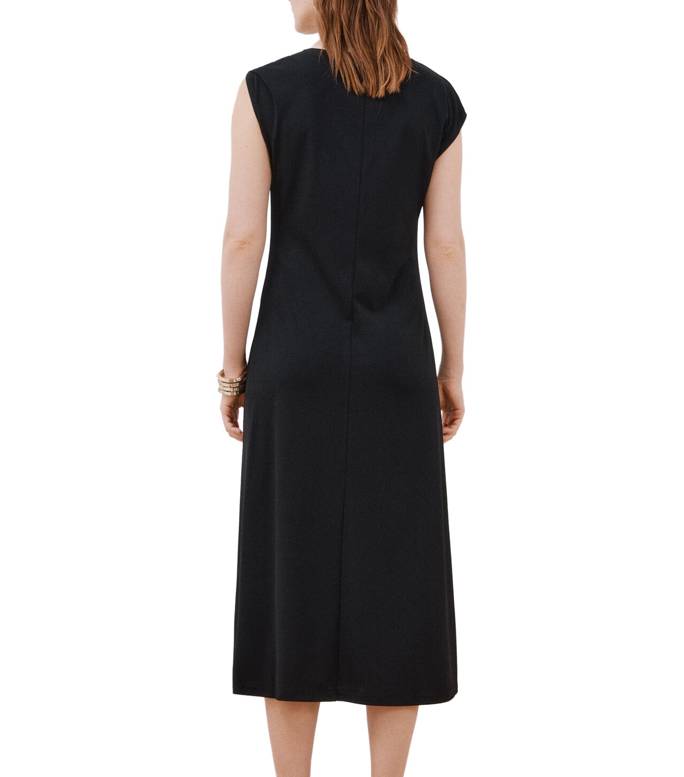 Contrast V Neckline Dress