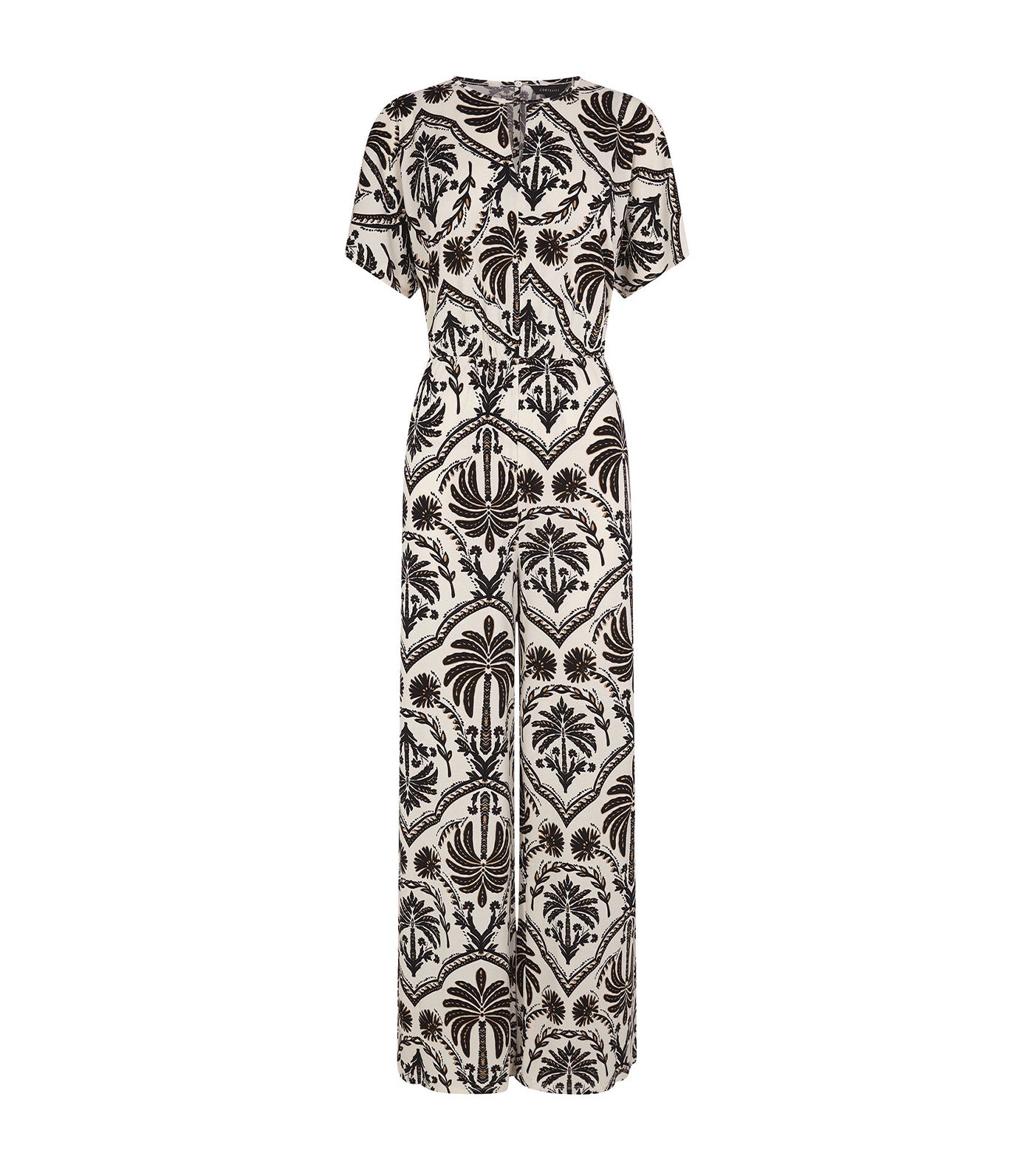 Printed Jumpsuit White