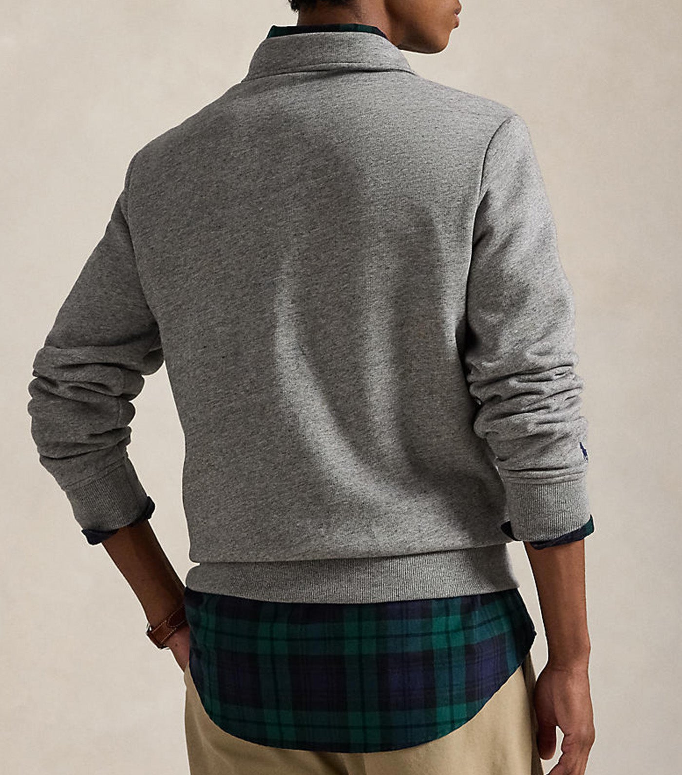 Logo Fleece Collared Sweatshirt