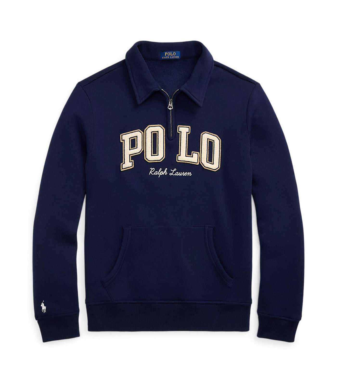 Logo Fleece Collared Sweatshirt