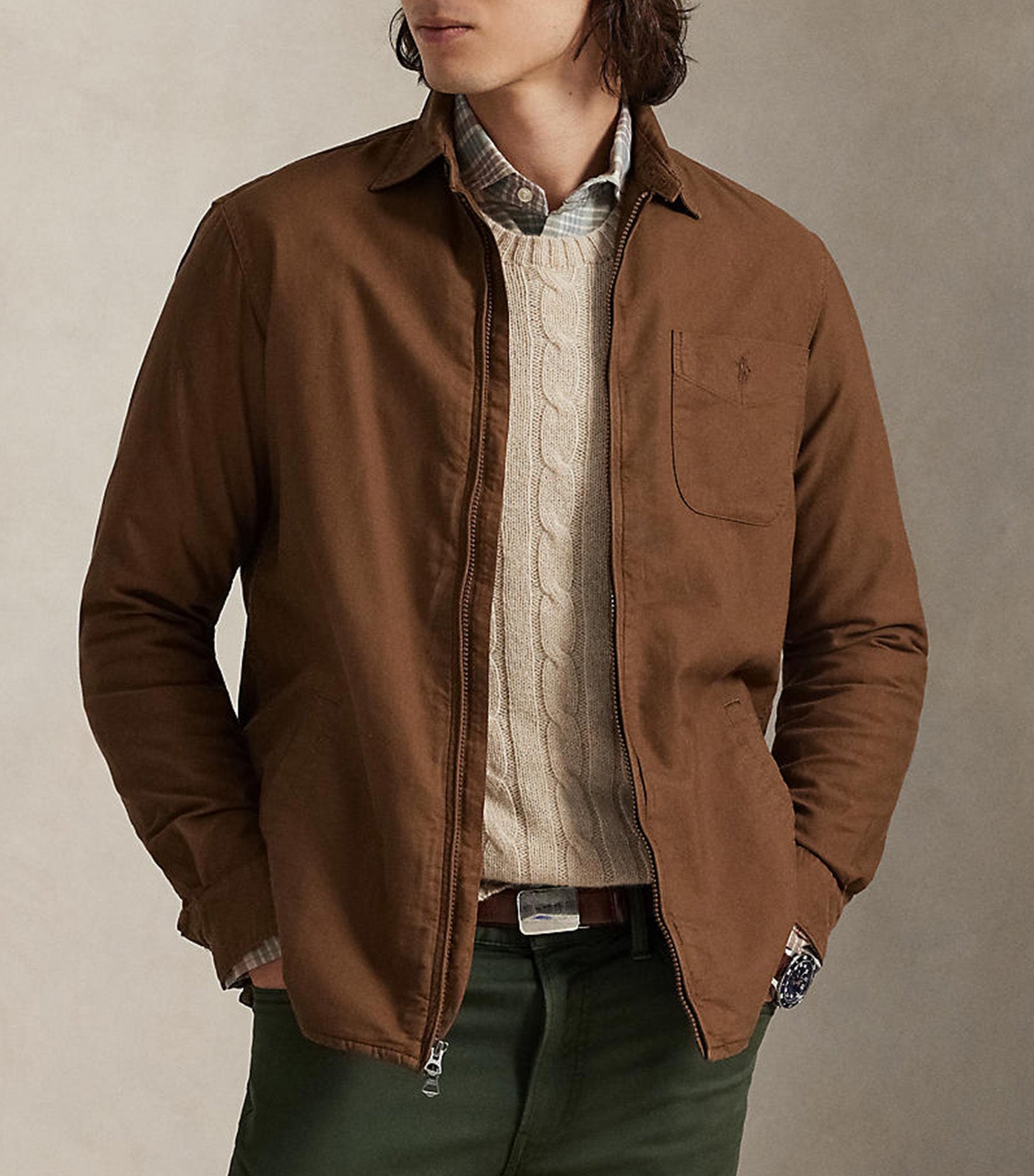 Garment-Dyed Oxford Overshirt