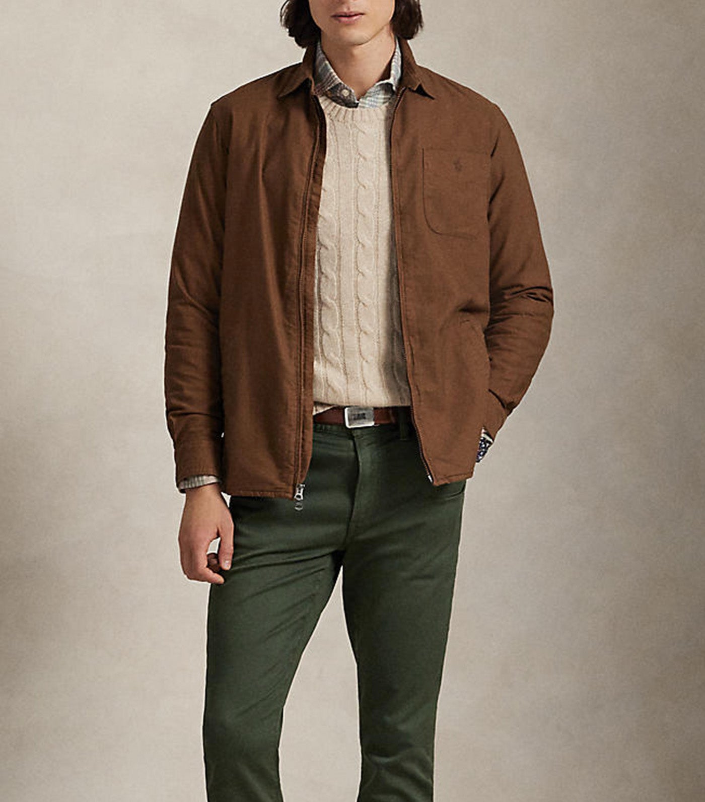 Garment-Dyed Oxford Overshirt