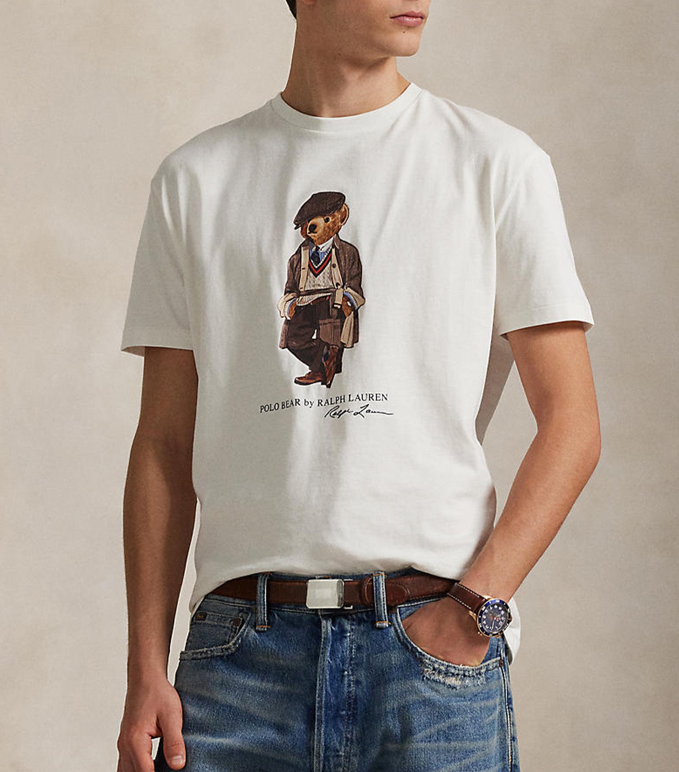 Custom Slim Fit Polo Bear Jersey Tee