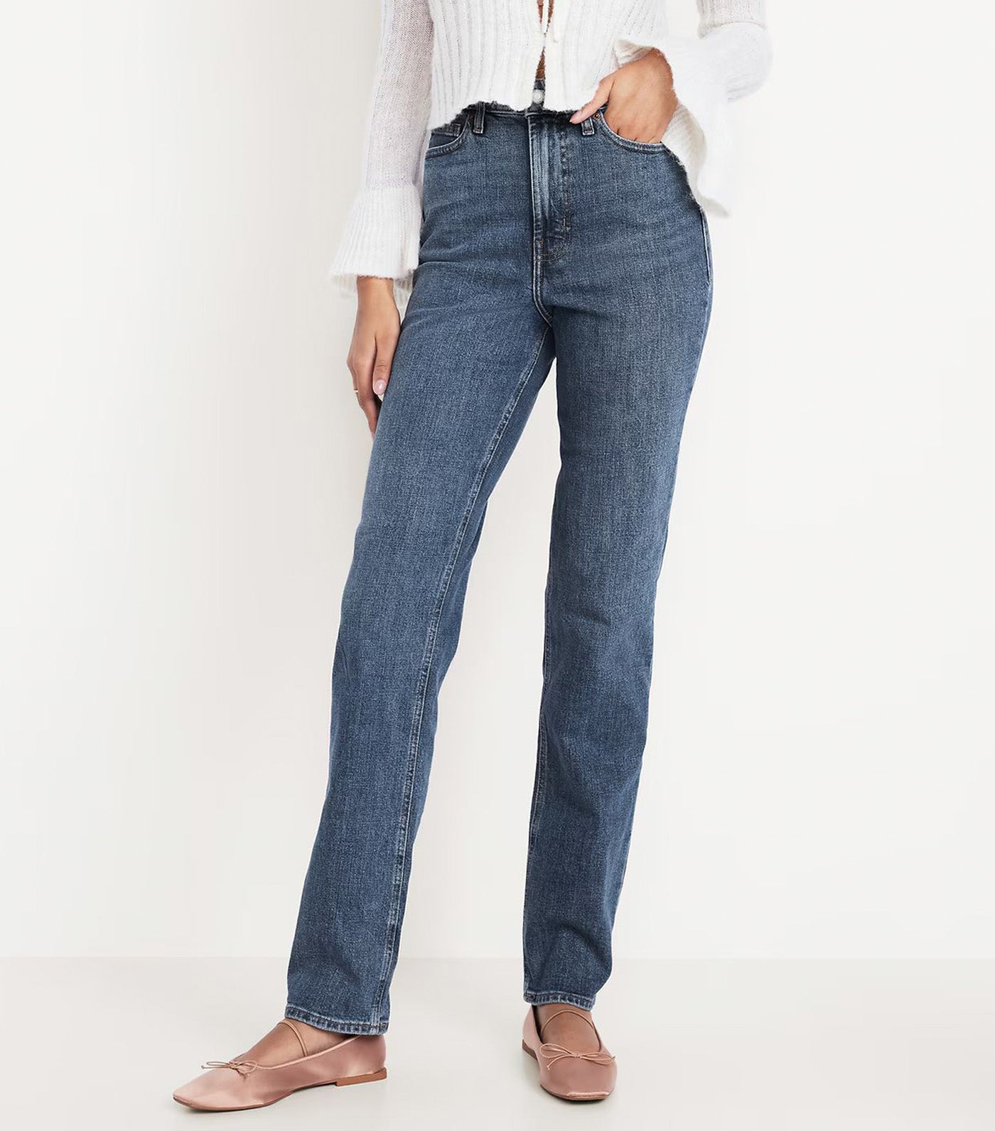 Extra High-Waisted Straight Jeans Harper