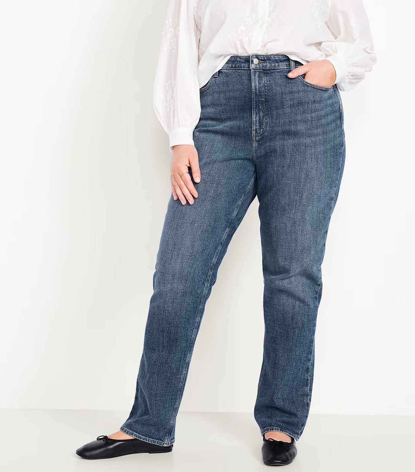 Extra High-Waisted Straight Jeans Harper