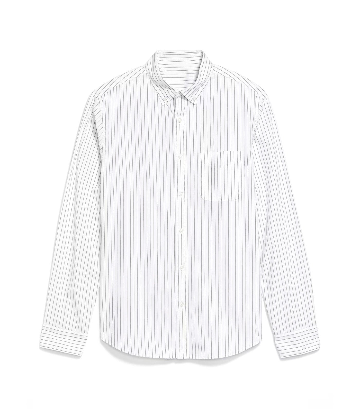 Old Navy Classic Fit Everyday Shirt White Stripe