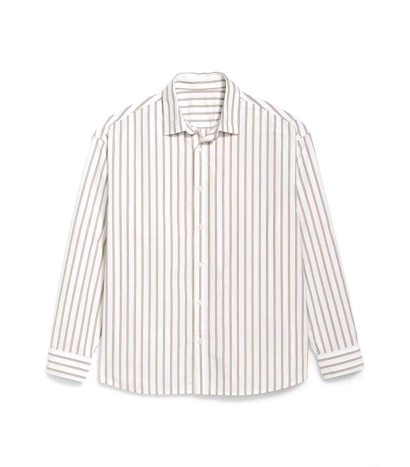 Old Navy Oversized Poplin Shirt White Stripe