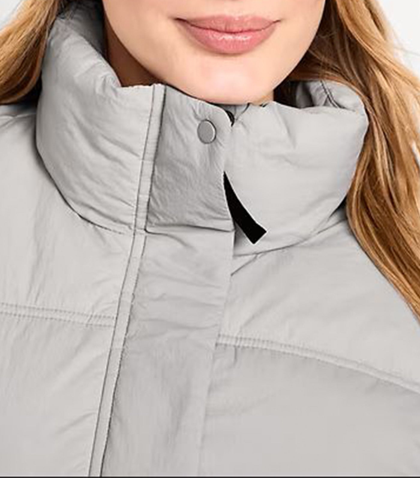 Old Navy Water-Resistant Nylon Puffer Jacket Polished Concrete