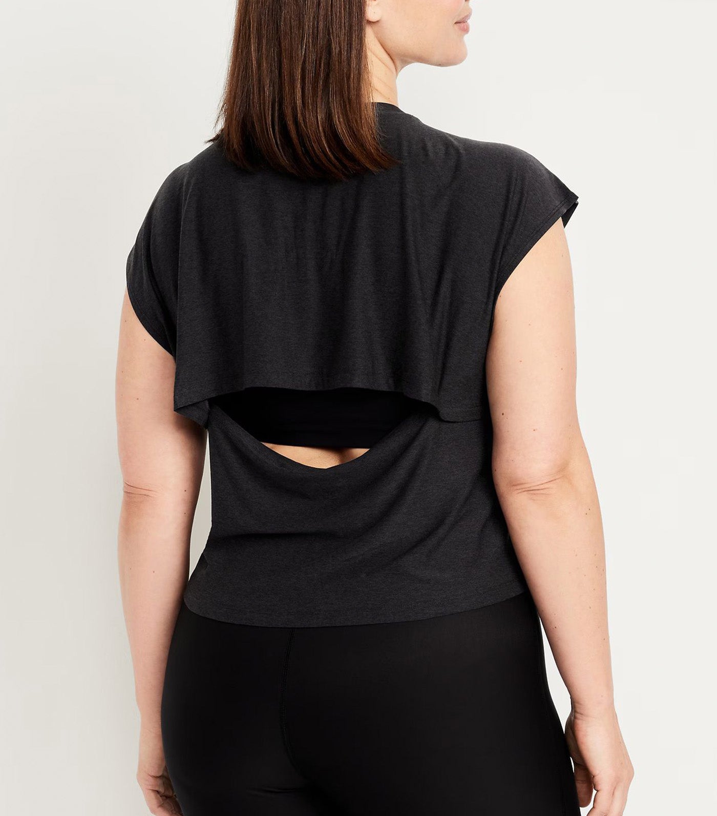 CloudMotion Split-Back Top Black Jack