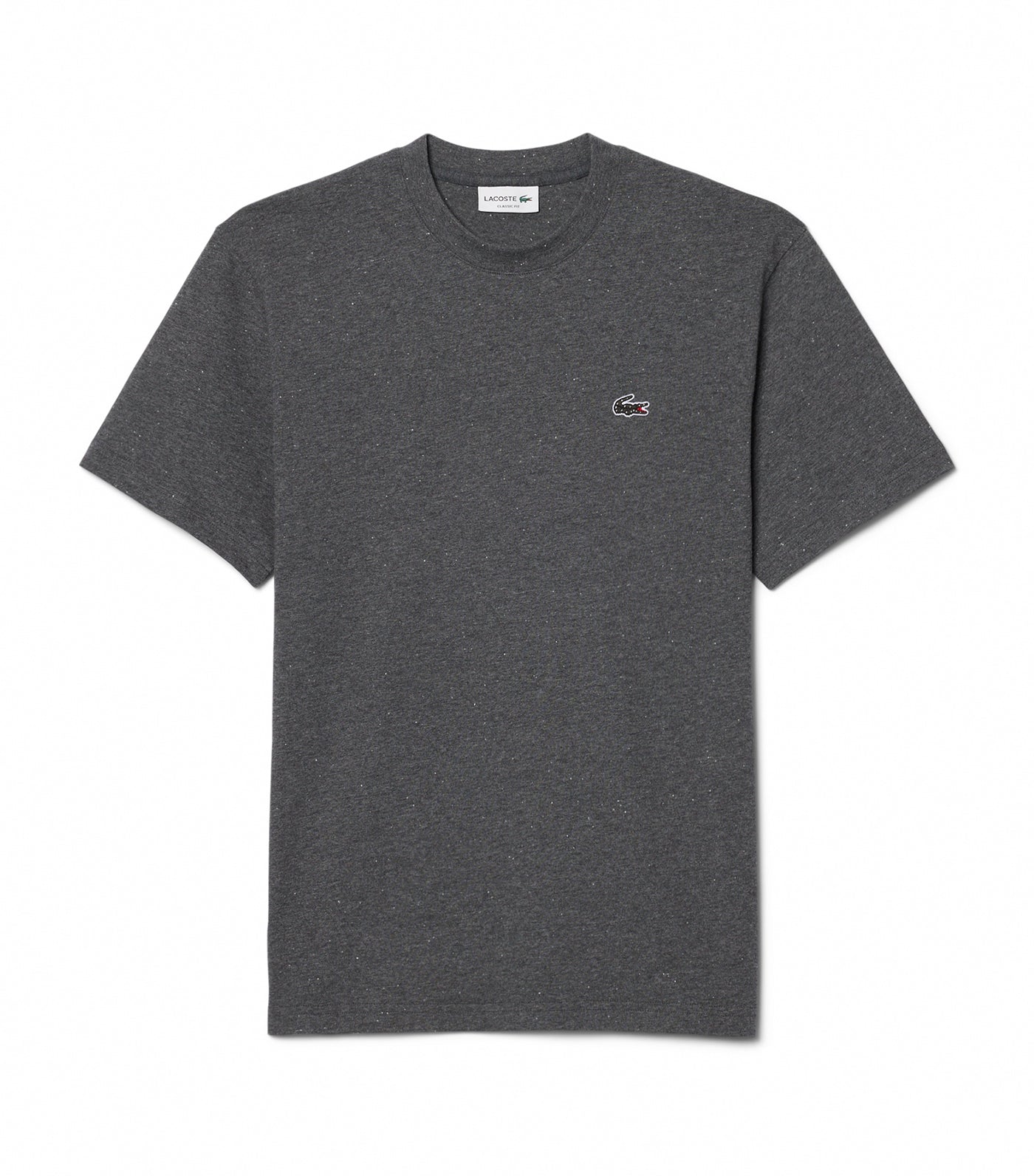 Lacoste Slub Cotton T-Shirt Bitume Neps