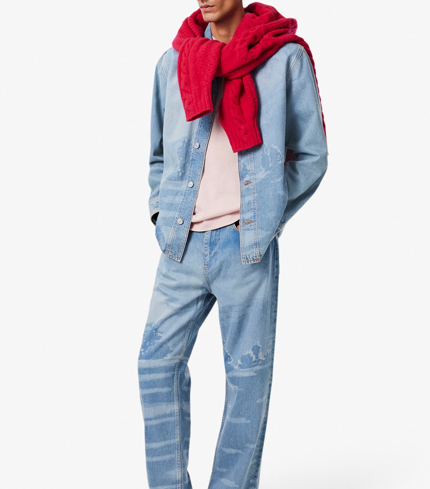 Lacoste Heavy Jersey Landscape Crocodile T-Shirt Nidus