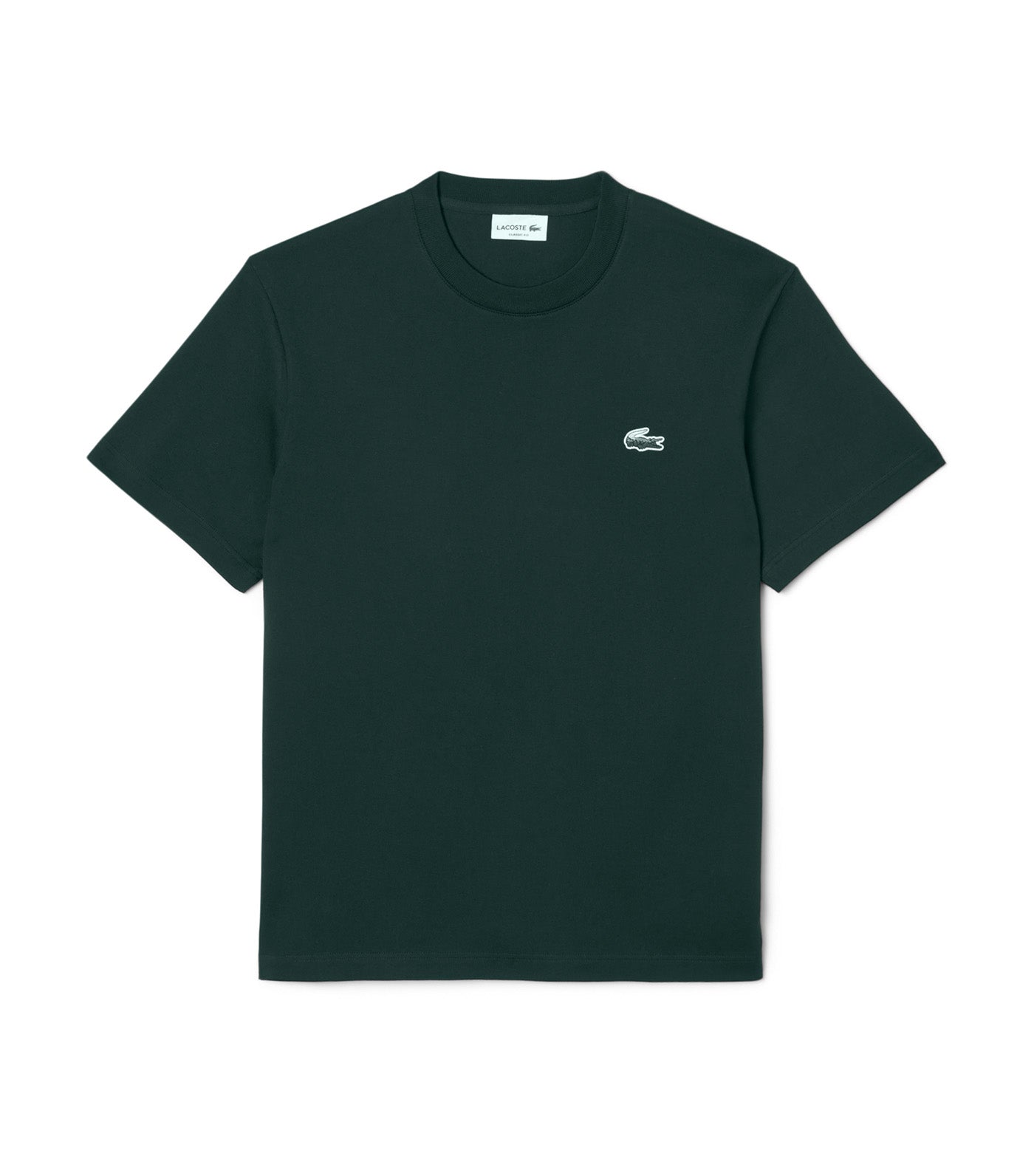 Lacoste Heavy Jersey Landscape Crocodile T-Shirt Sinople