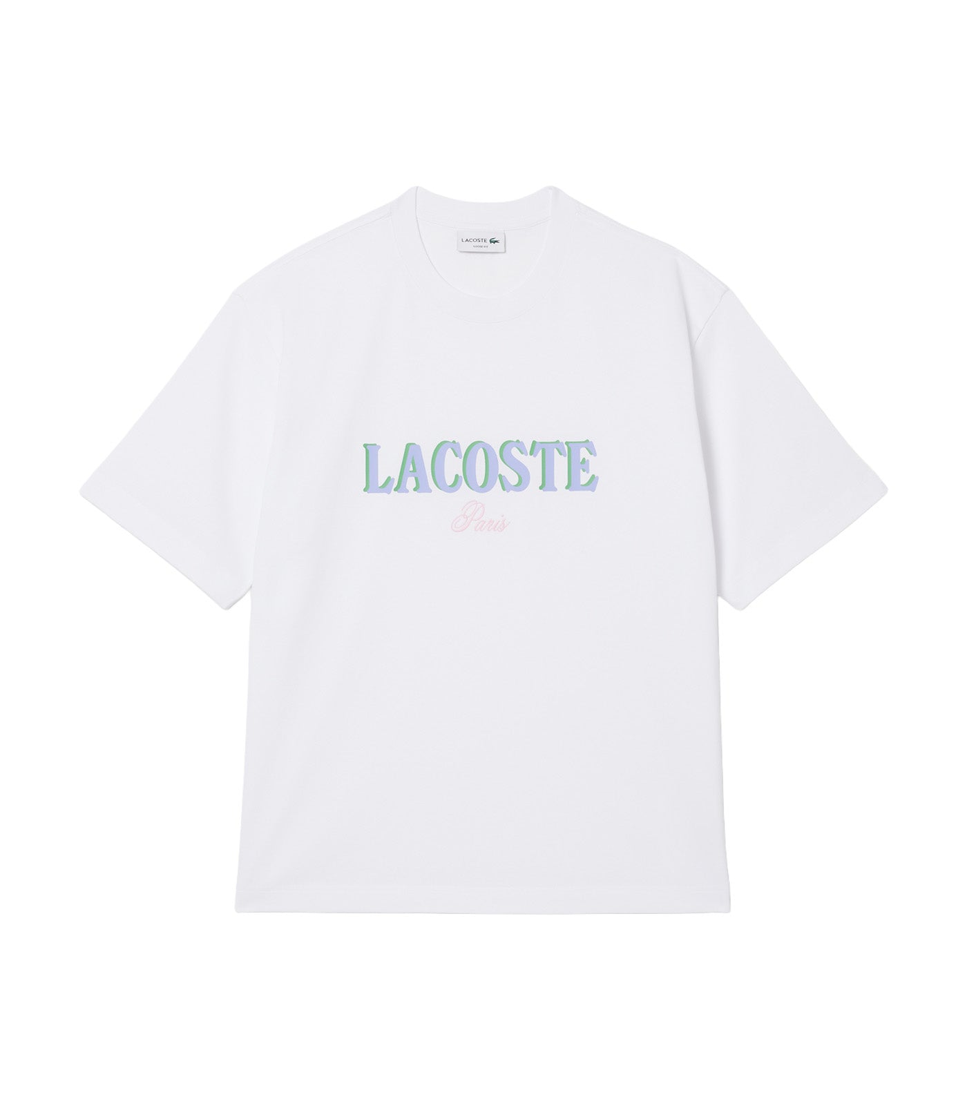 Lacoste Loose Fit Printed Jersey T-Shirt White