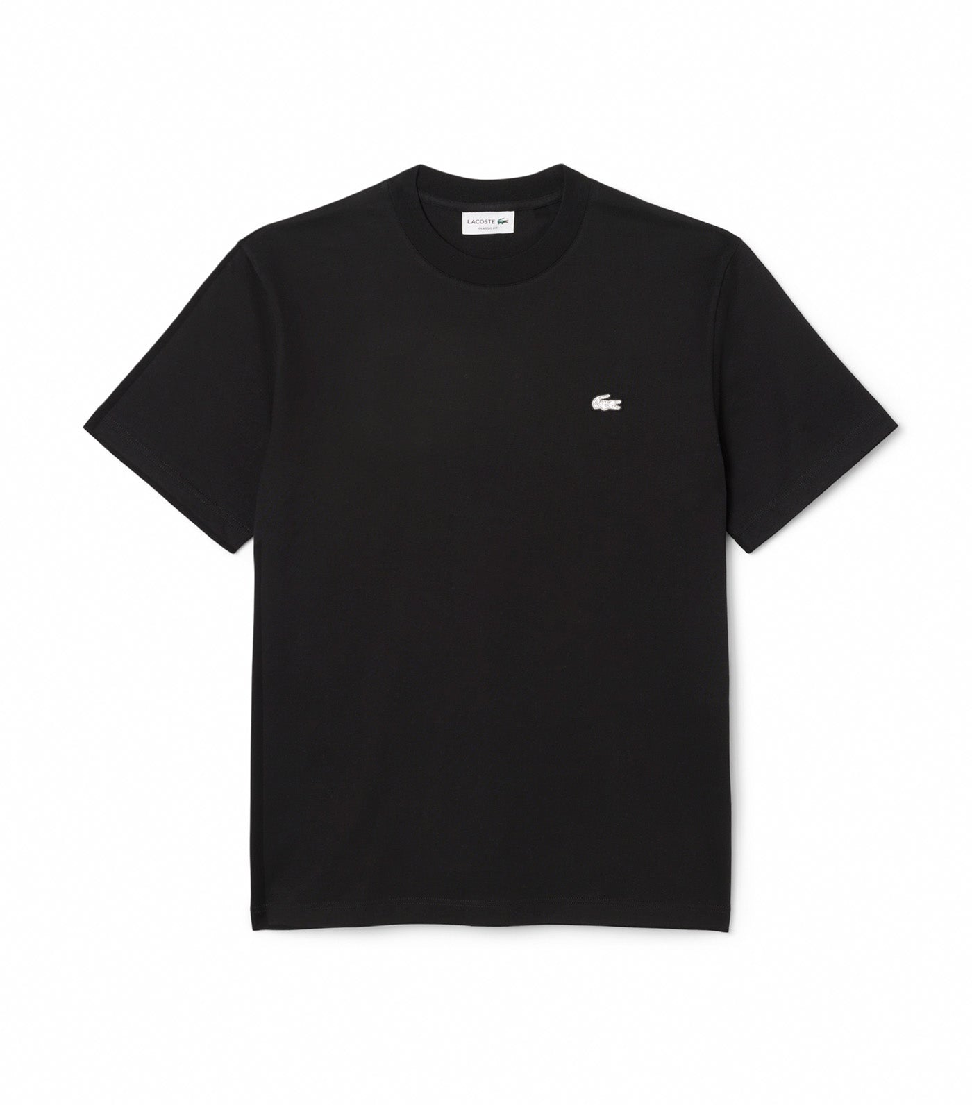 Diamanté Crocodile Cotton T-Shirt Black
