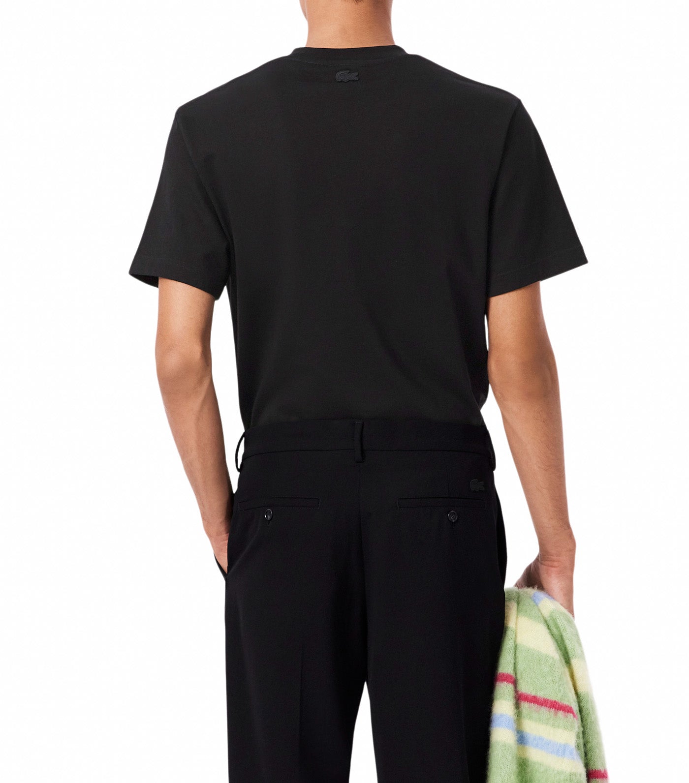 Diamanté Crocodile Cotton T-Shirt Black