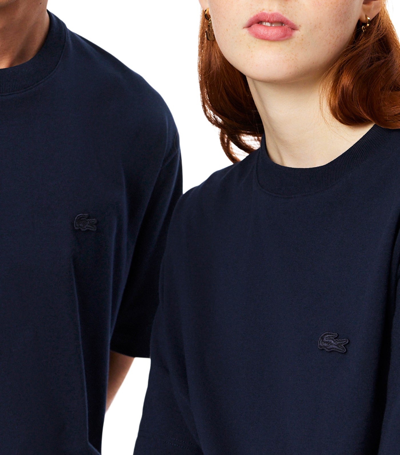 Loose Fit Heavy Jersey T-Shirt Navy Blue