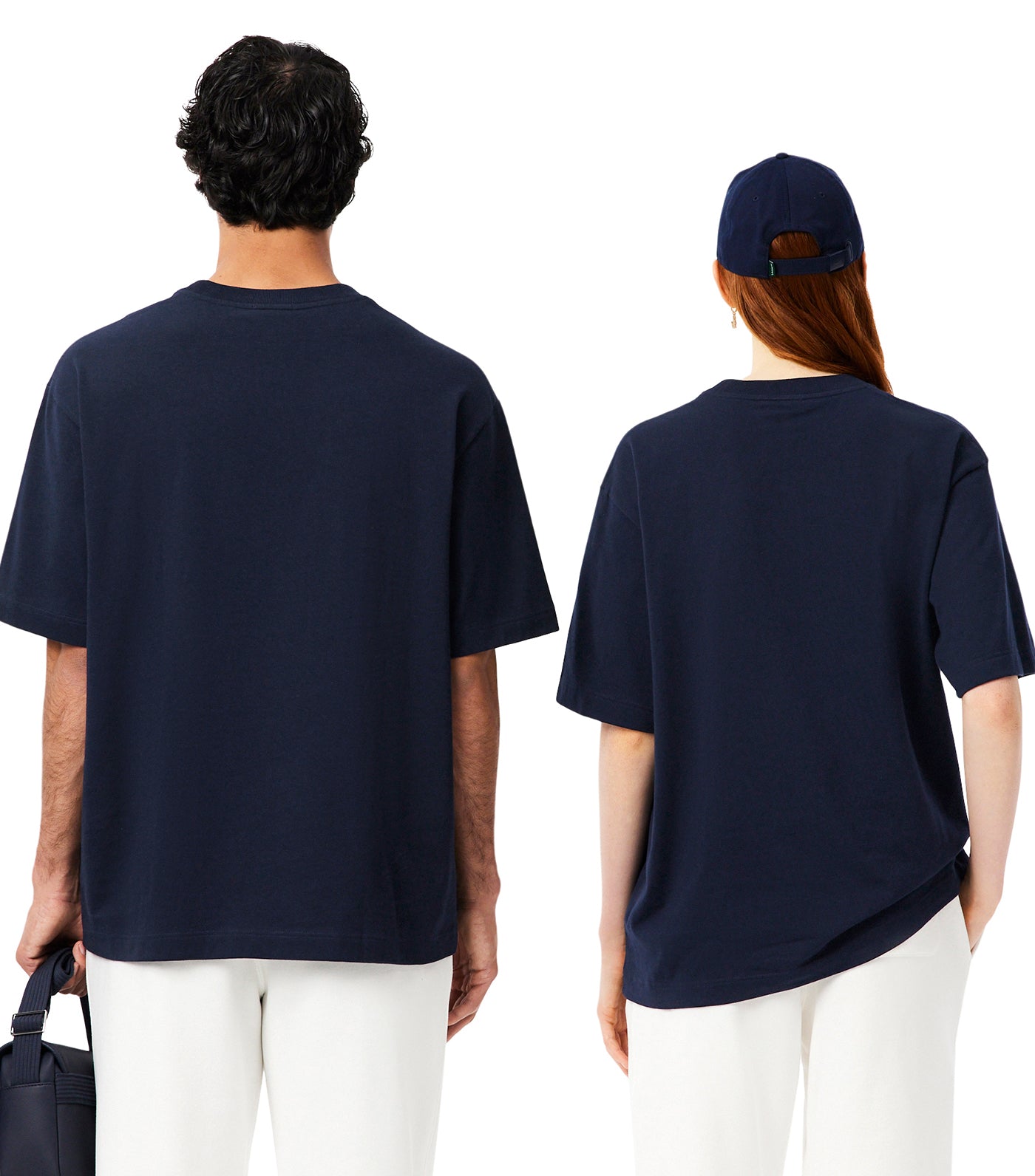 Loose Fit Heavy Jersey T-Shirt Navy Blue