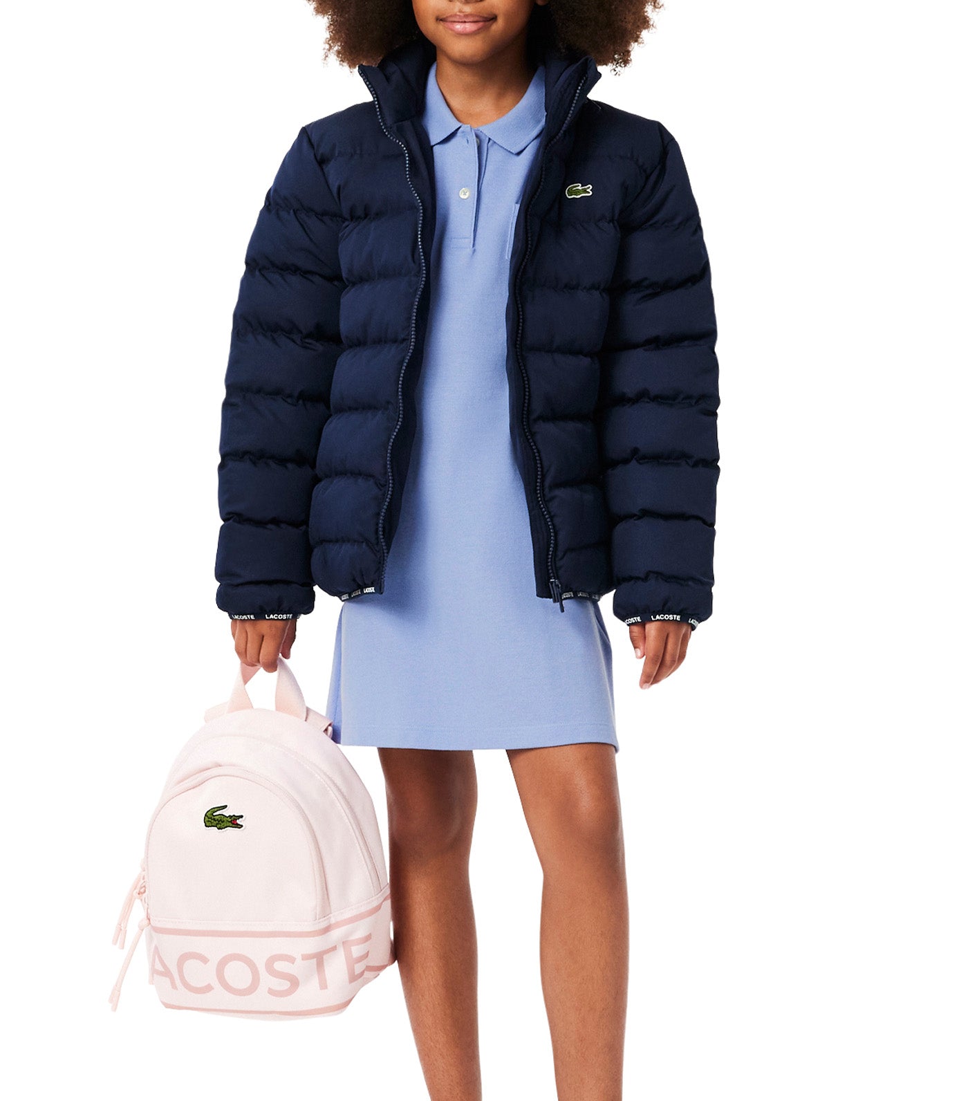 Lacoste Piqué Polo Dress Delphinium