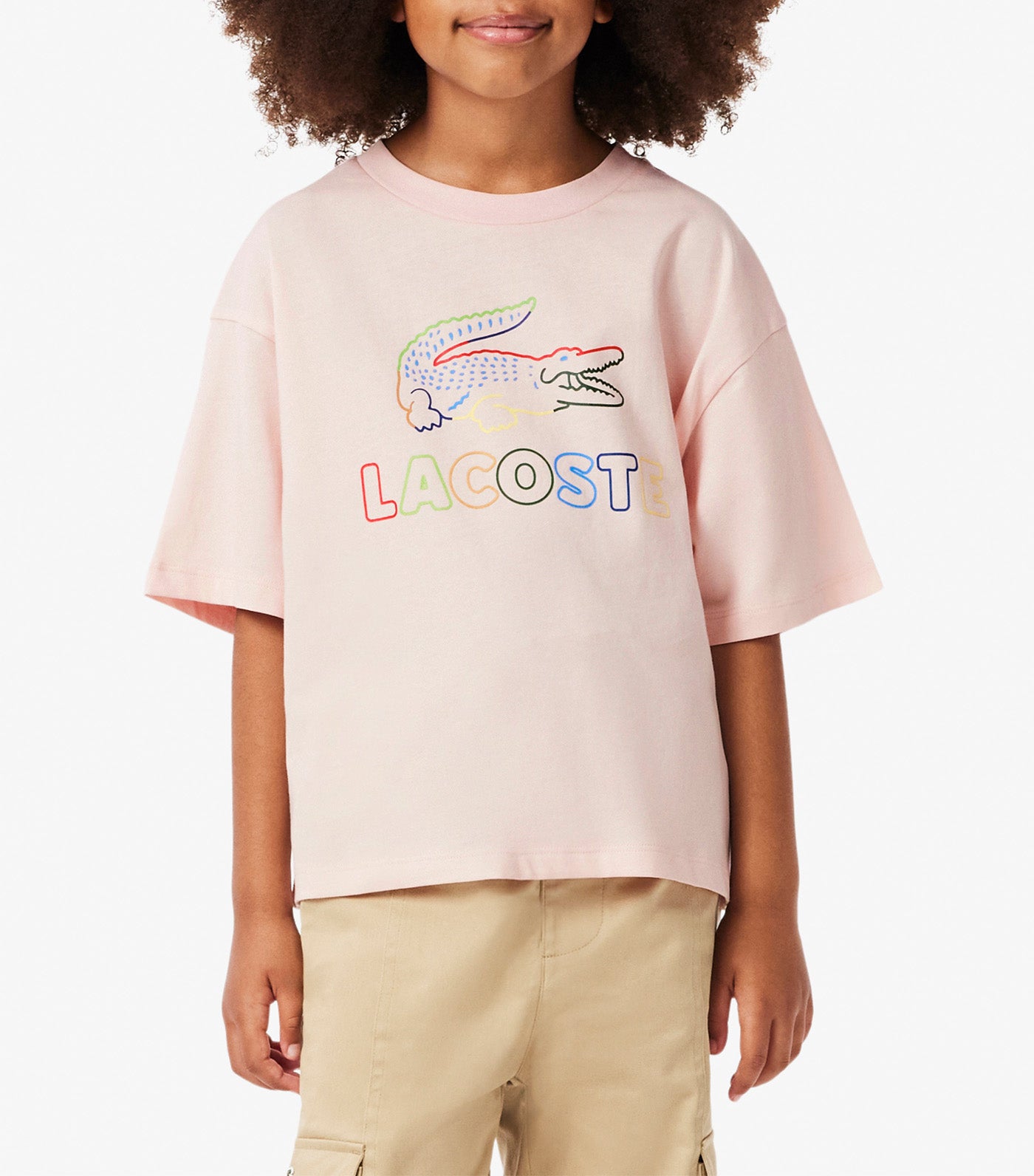 Girls' Oversized Print Cotton T-Shirt  Ady