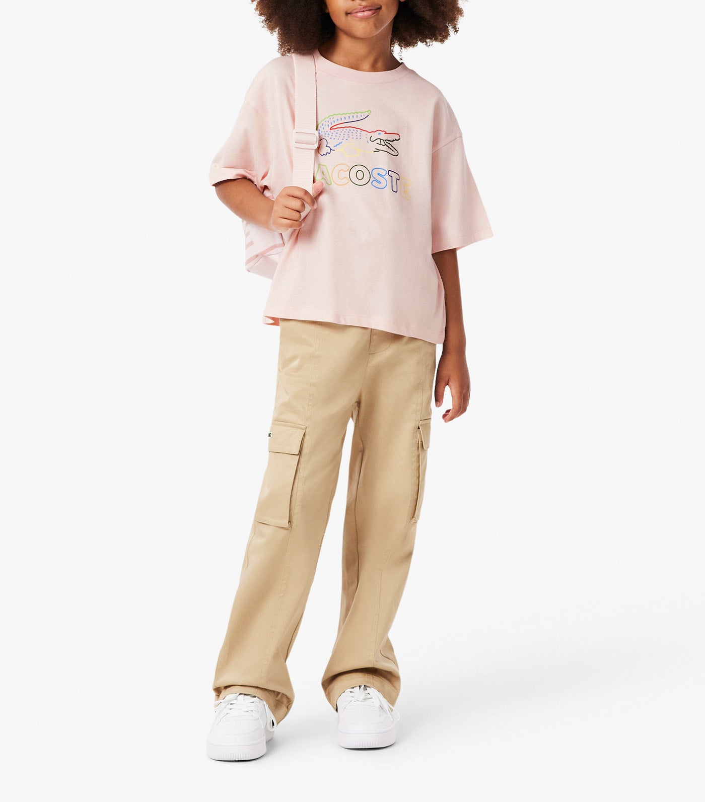 Girls' Oversized Print Cotton T-Shirt  Ady