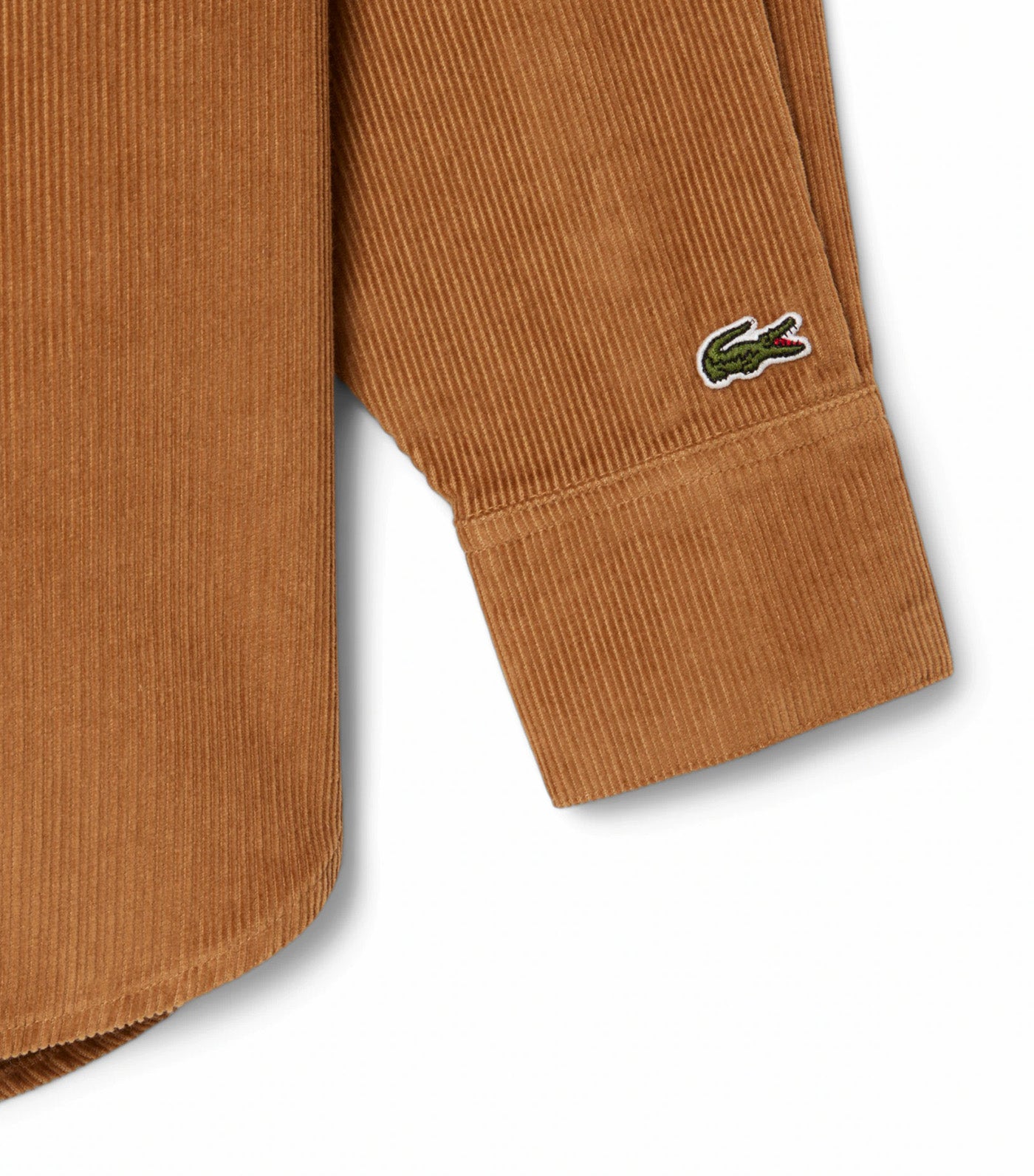 Lacoste Oversized Corduroy Overshirt Date Brown