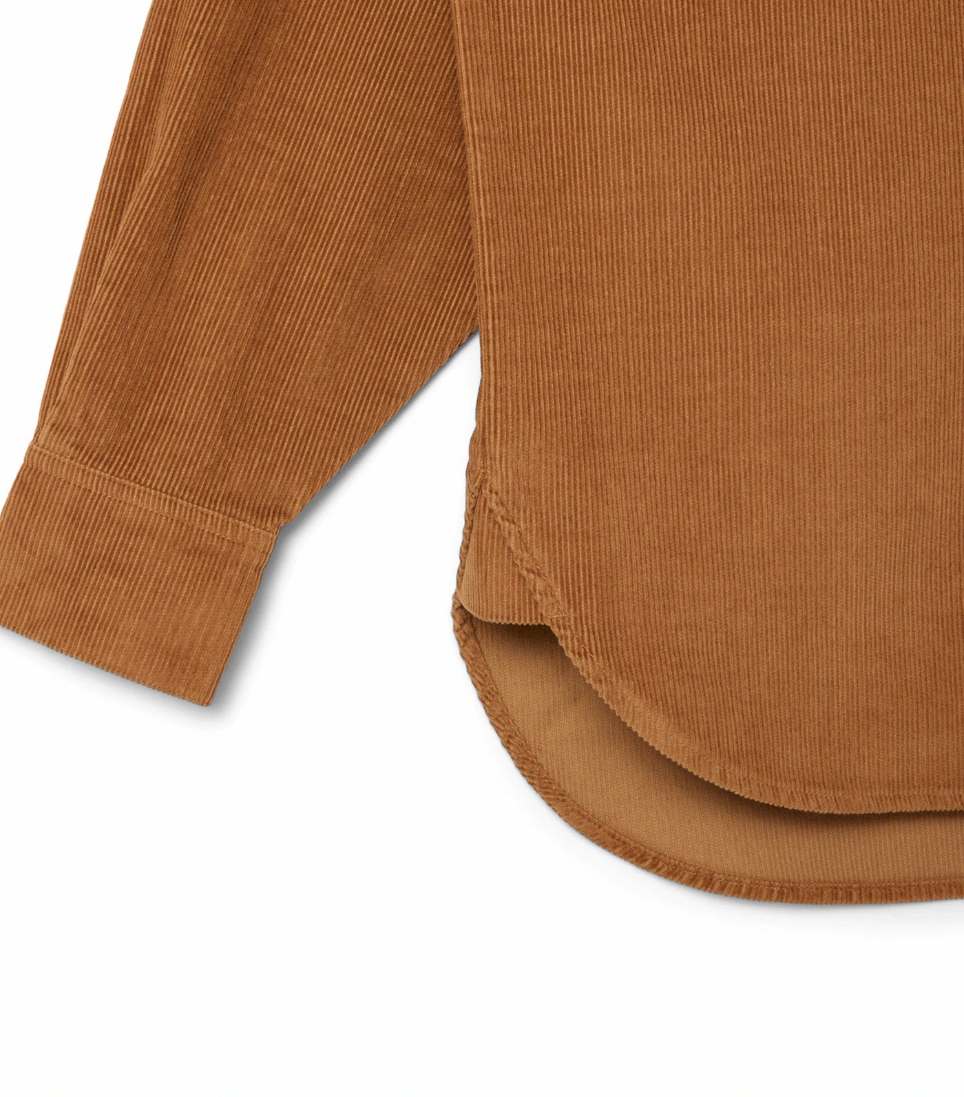 Lacoste Oversized Corduroy Overshirt Date Brown