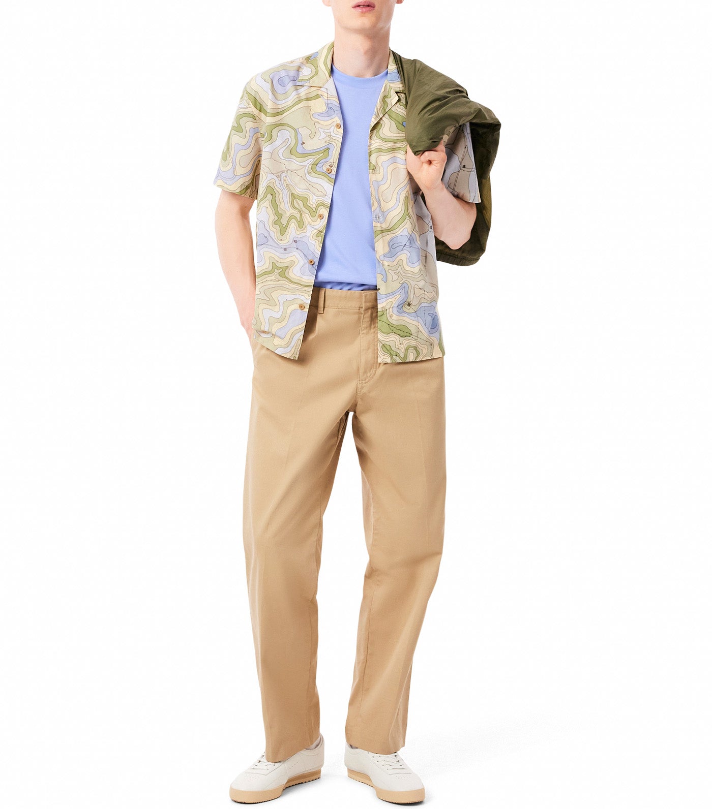 Lacoste Relaxed Fit Short Sleeved Shirt Viennese/Delphinium