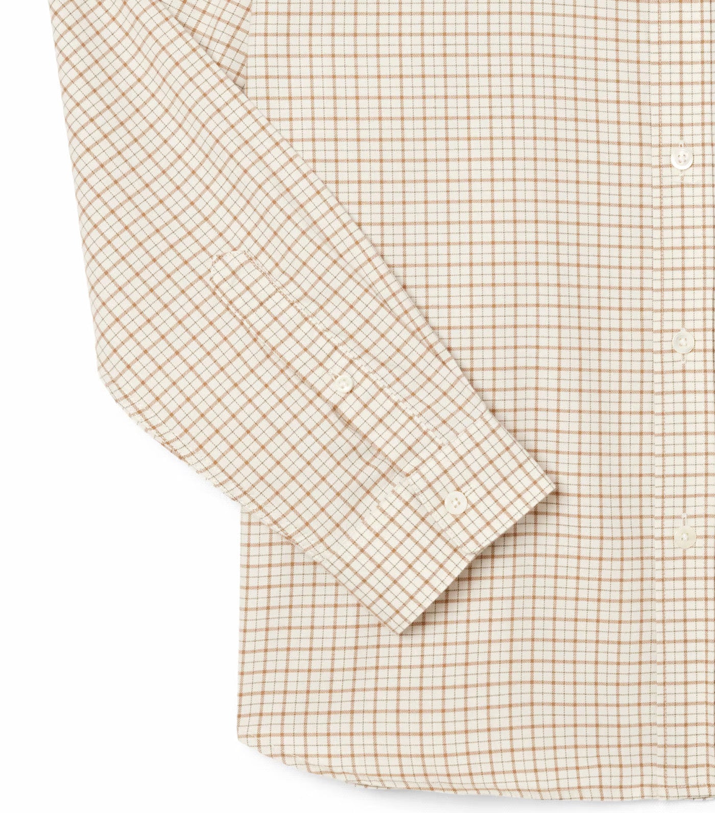 Lacoste Regular Fit Plaid Flannel Shirt Lapland/Date Brown