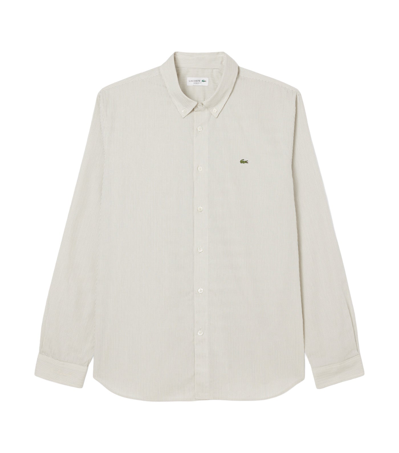 Regular Fit Striped Poplin Shirt Lapland/Sinople