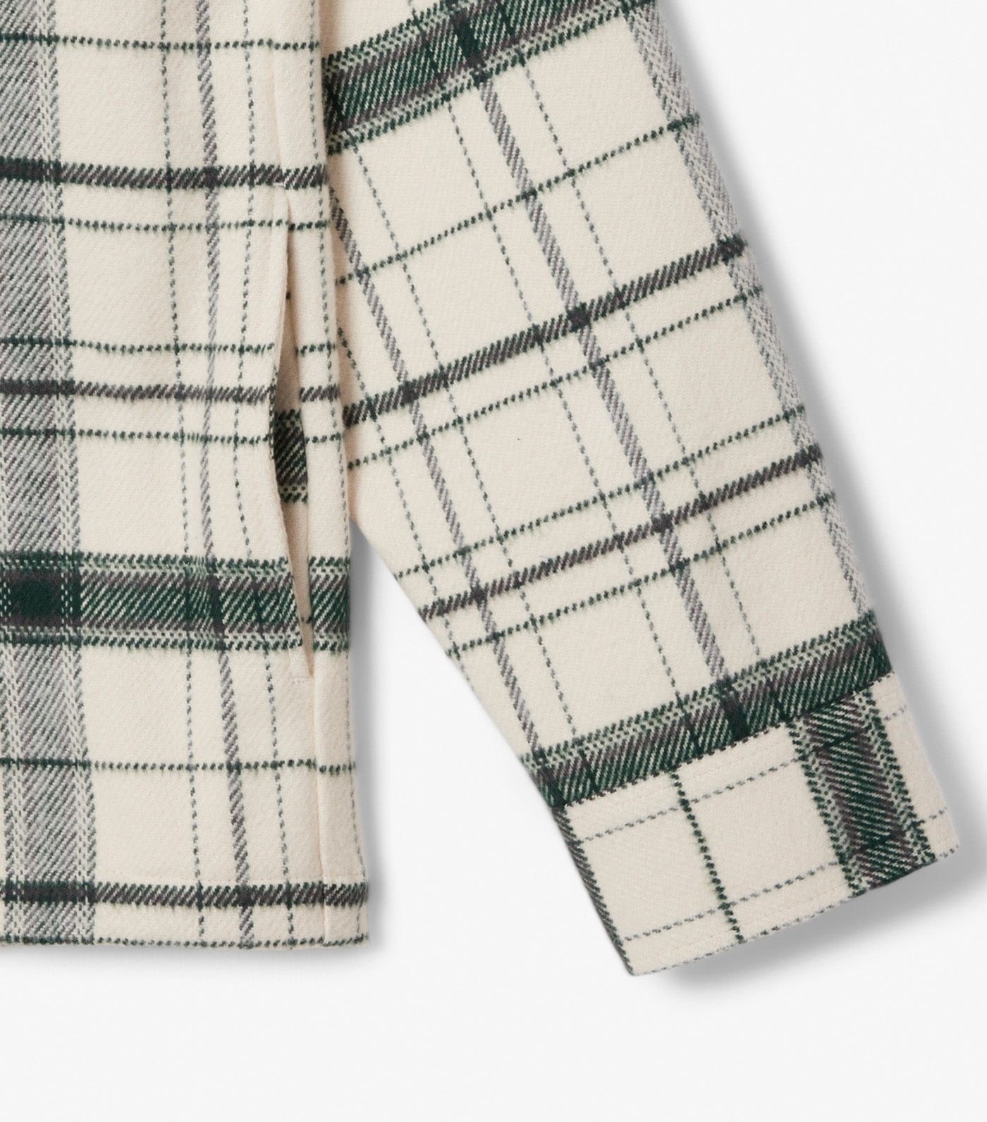 Cotton Plaid Overshirt Lapland/Sinople/Pitch Chine