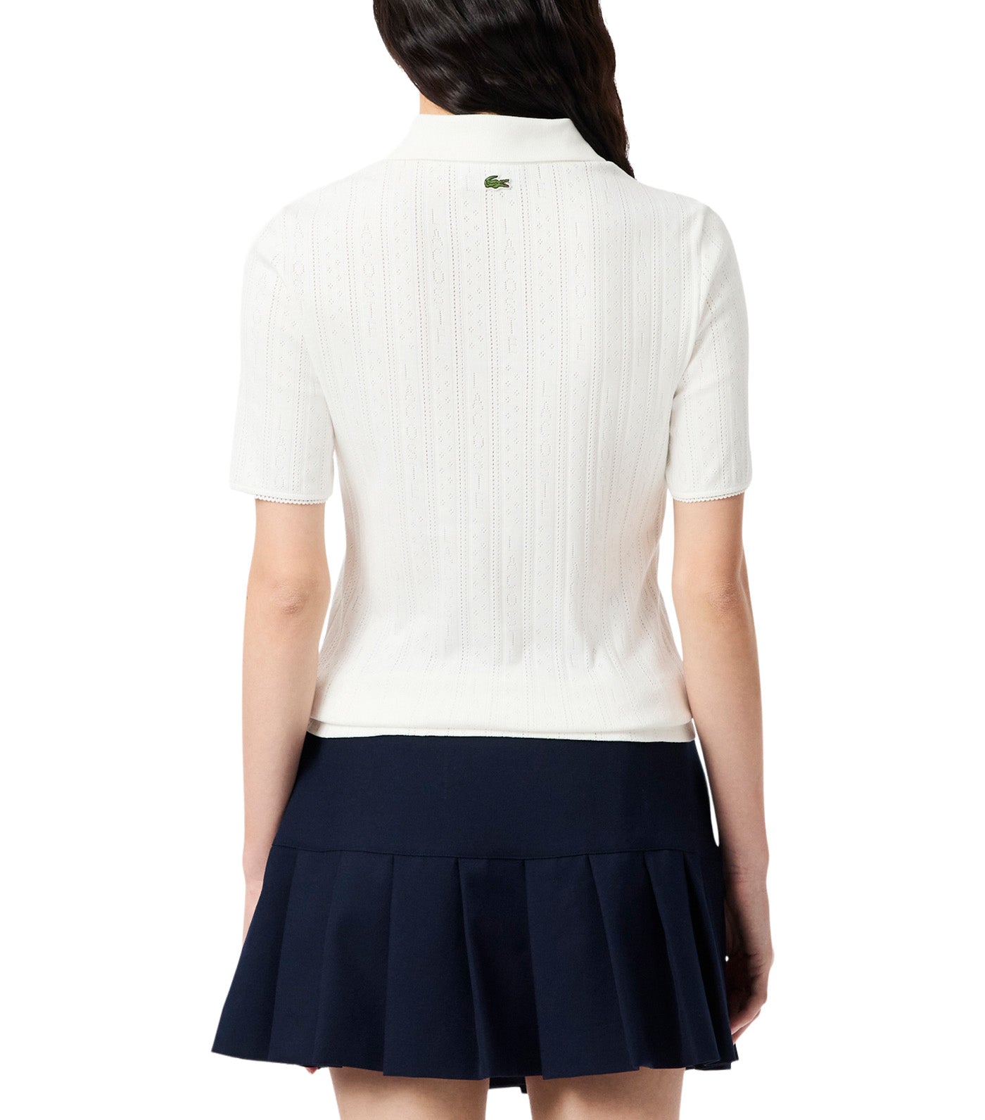 Slim Fit Pointelle Branded L.12.D Polo Shirt