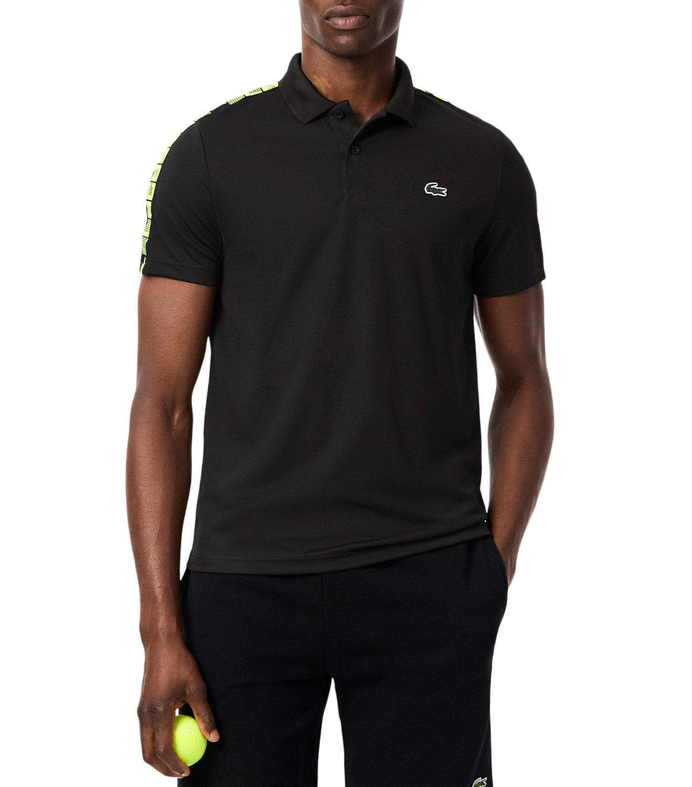 Ultra Dry Branded Stripe Tennis Polo Shirt