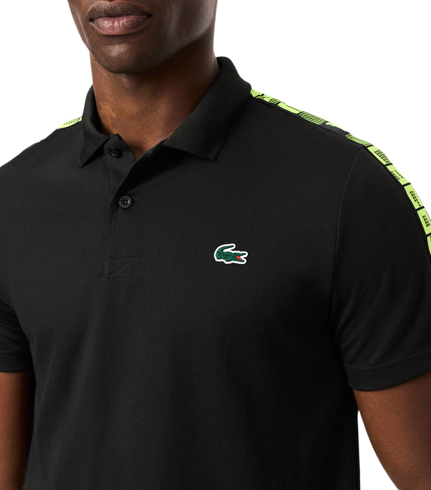 Ultra Dry Branded Stripe Tennis Polo Shirt