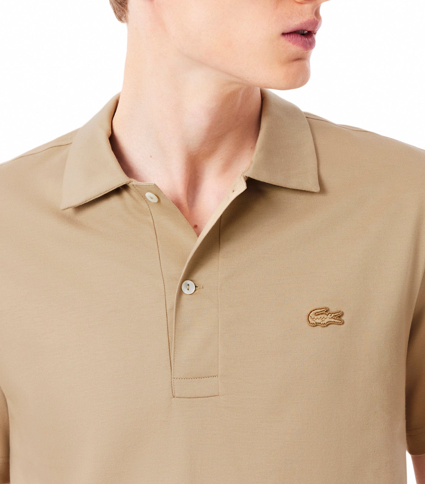 Paris Classic Fit Open Neck Embroidered Polo Shirt