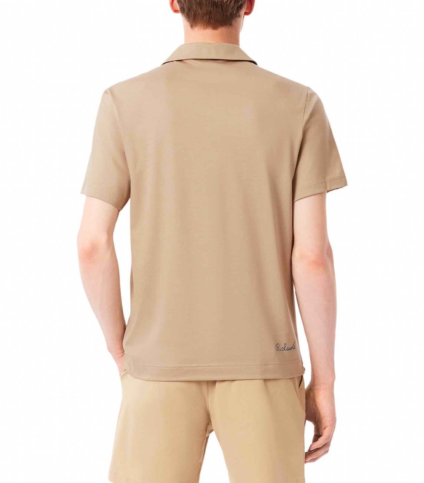 Paris Classic Fit Open Neck Embroidered Polo Shirt