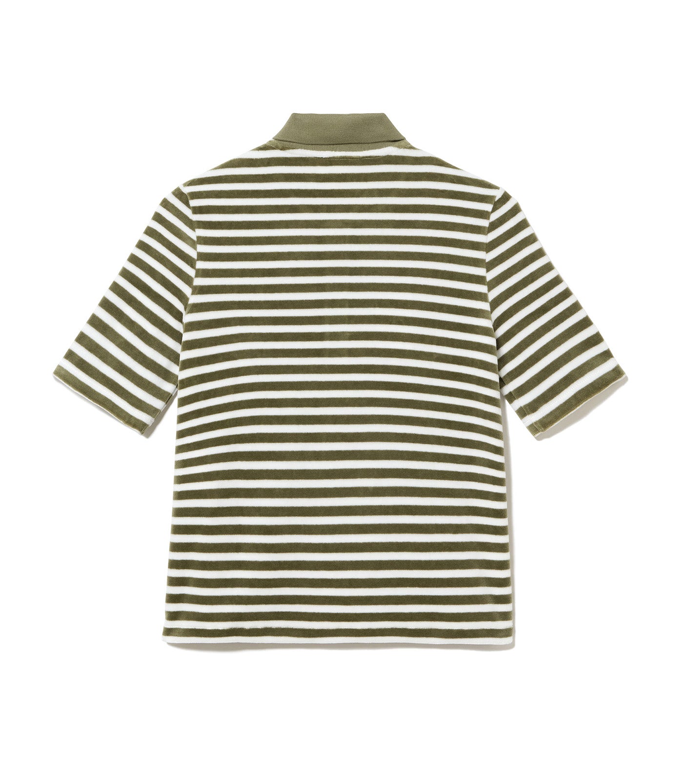 Striped Velvet Polo Shirt
