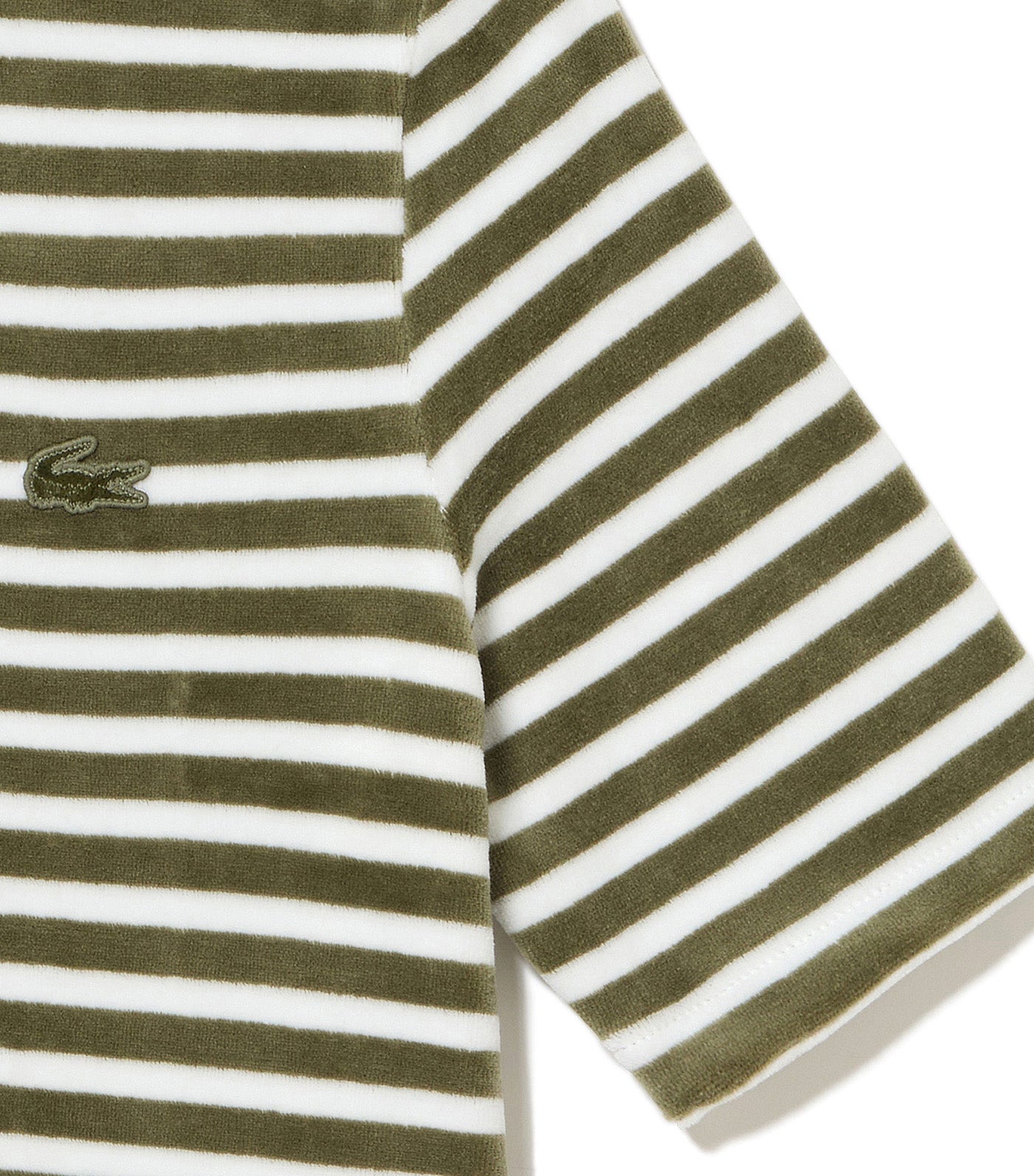 Striped Velvet Polo Shirt