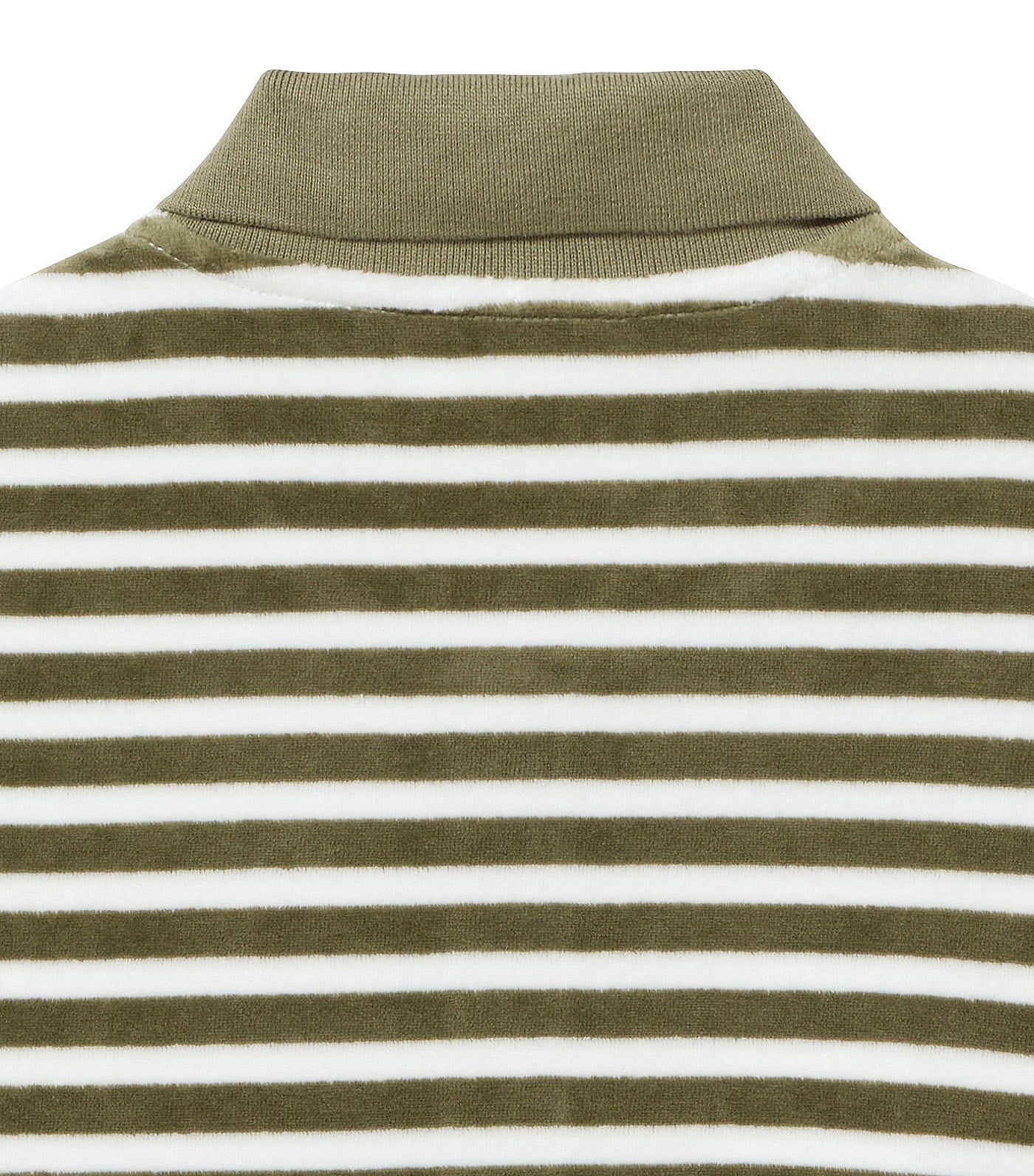 Striped Velvet Polo Shirt