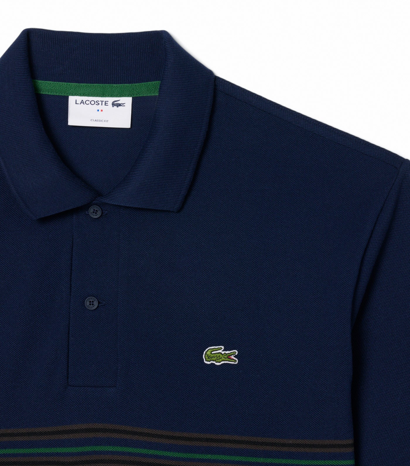 French Made Classic Fit Striped Polo Shirt