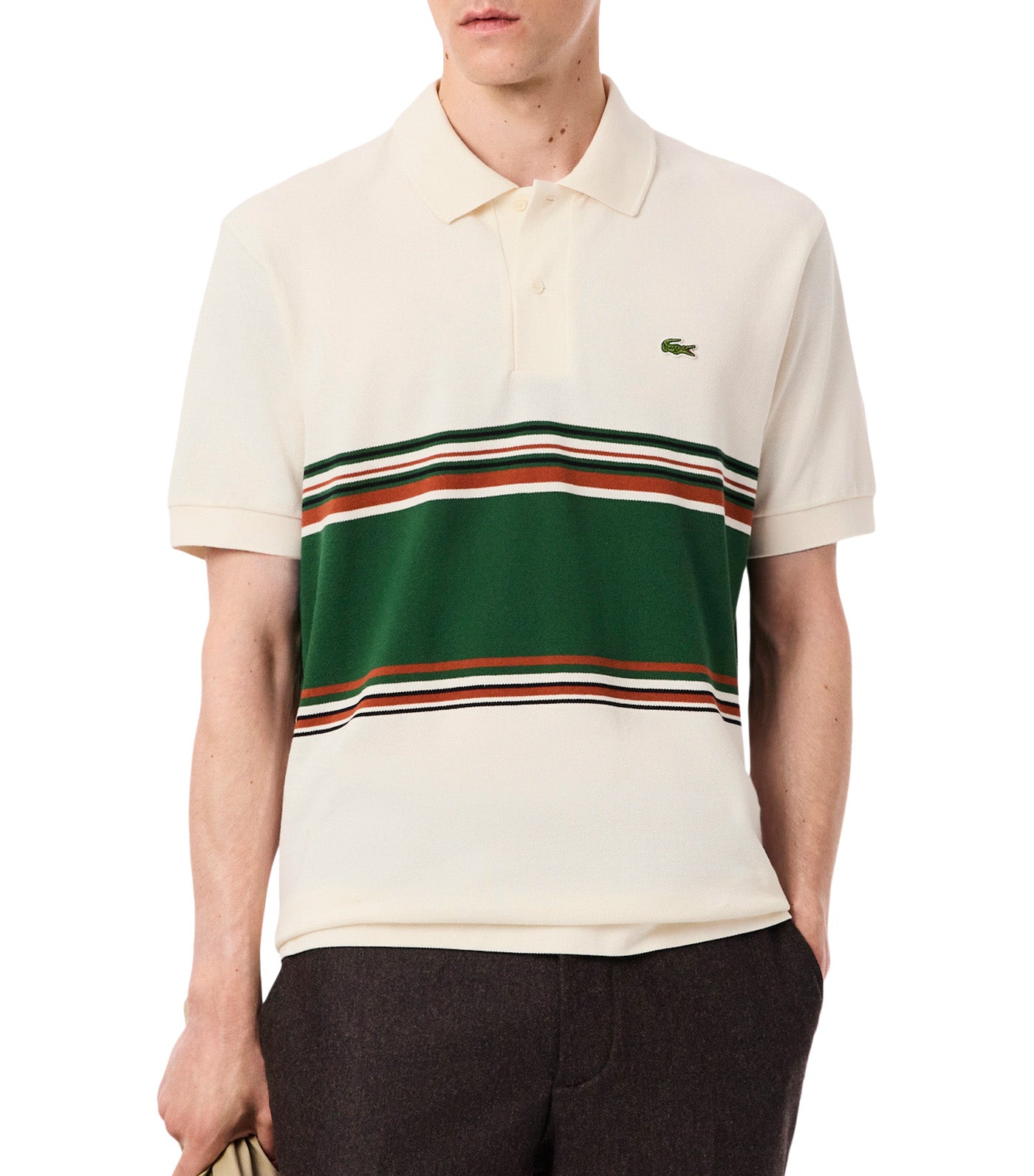 French Made Classic Fit Striped Polo Shirt Lapland