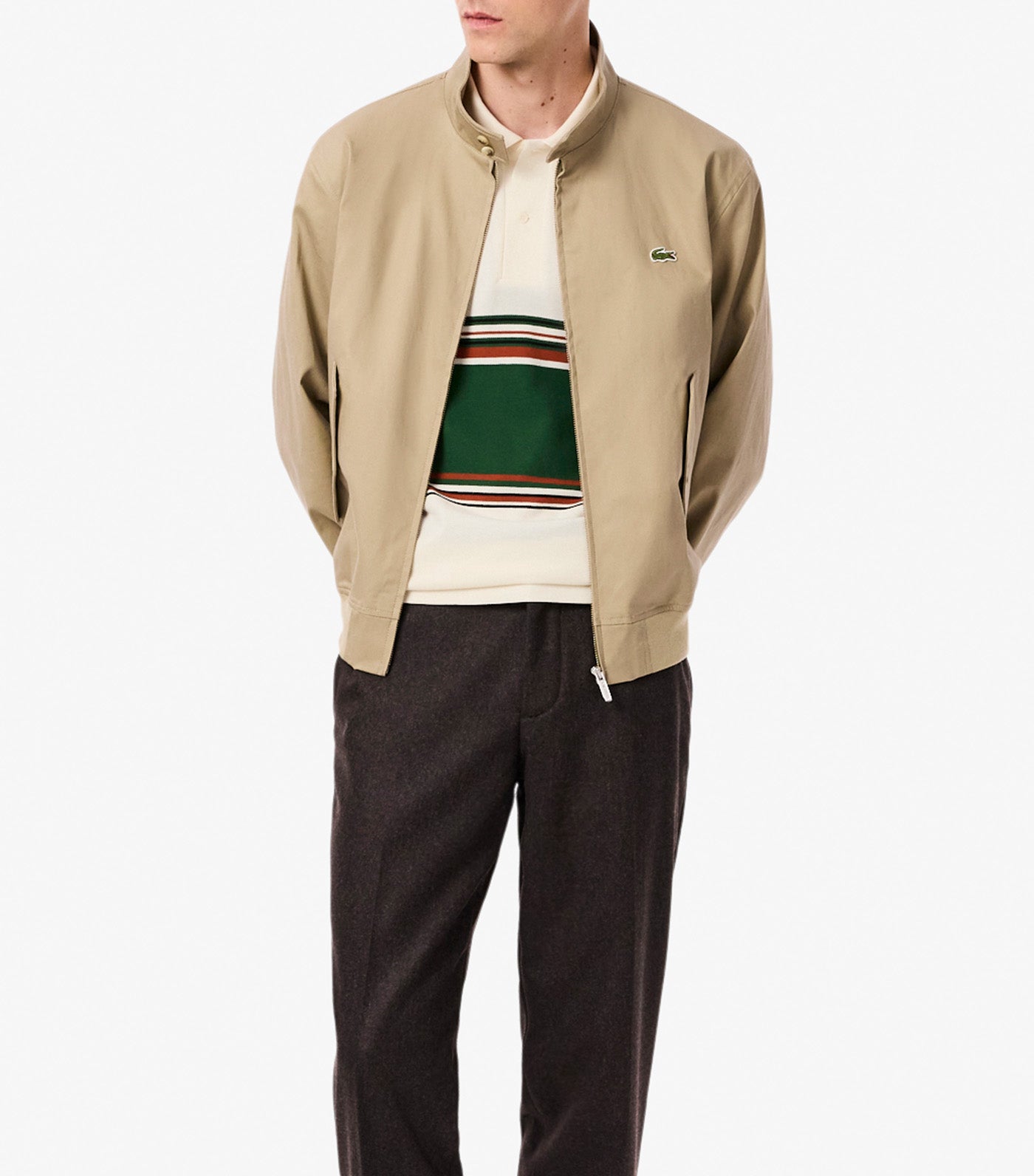 French Made Classic Fit Striped Polo Shirt Lapland