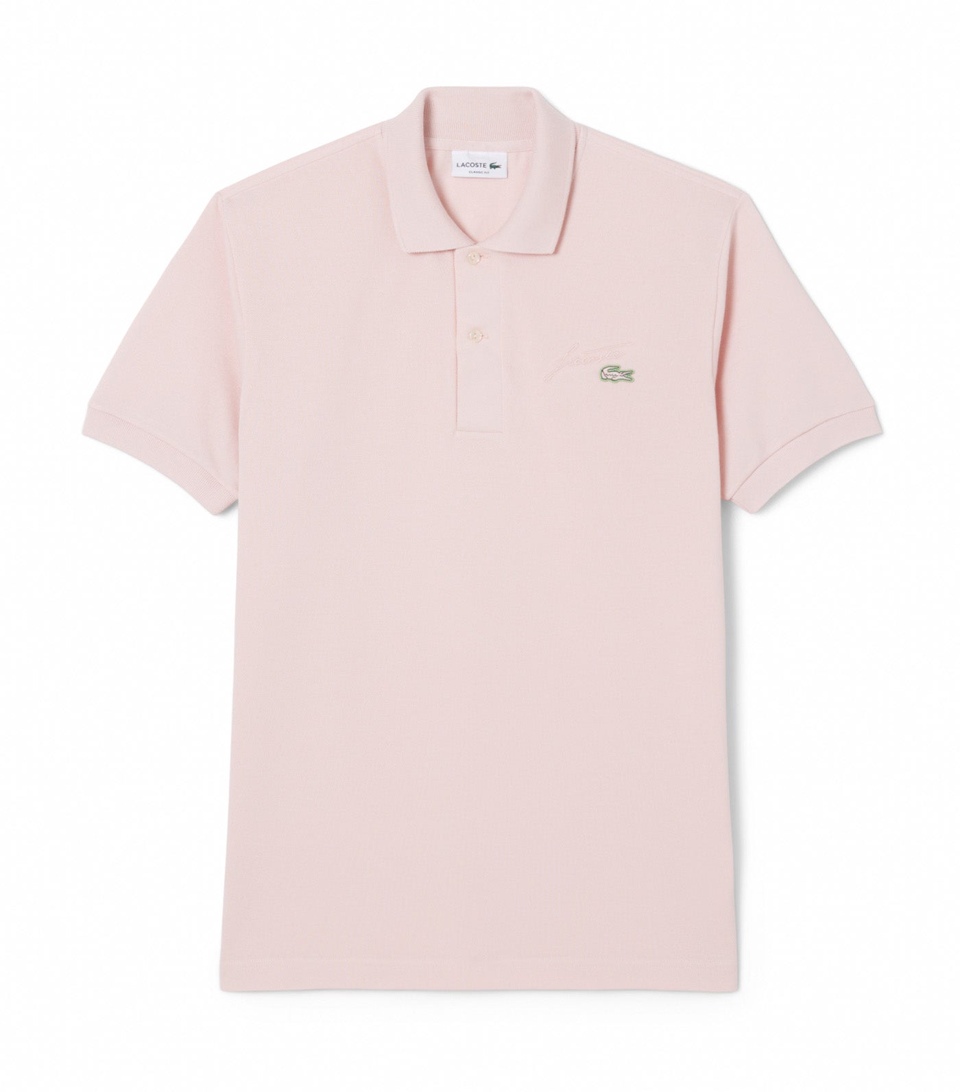 Classic Fit Embroidery Detail Piqué Polo Shirt
