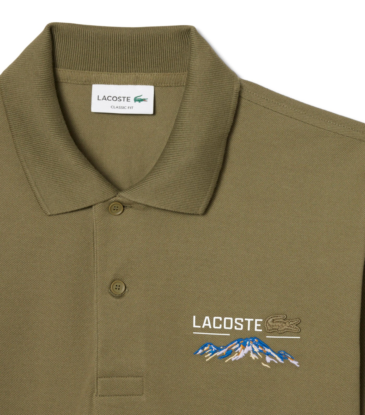 Classic Fit Embroidered Motif Piqué Polo Shirt